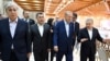 (Слева направо) президент Казахстана Касым-Жомарт Токаев, президент Кыргызстана Садыр Жапаров, президент Турции Реджеп Тайип Эрдоган и президент Турции Шавкат Мирзиёев. Самарканд, 11 ноября 2022 года