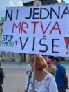Protest u Novom Sadu protiv nasilja nad ženama, avgust 2023.