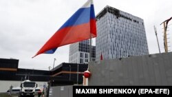 Пошкоджена будівля внаслідок атаки безпілотника у Москві, 24 липня 2023 року