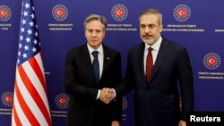 د متحدو ایالتونو او ترکیې د بهرنیو چارو وزیران