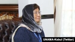 د افغانستان لپاره د ملګرو ملتونو د سرمنشي ځانګړې استازې او د ملګرو ملتونو د مرستندویه ماموریت یا یوناما مشره روزا اوتونبایوا