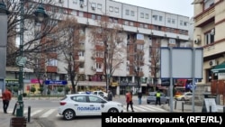 Северна Македонија - Полицијата и евакуација на хотелот Мериот во Скопје поради дојава за бомба, Скопје 16 декември 2022 година.