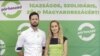 Szabó Rebeka országgyűlési képviselő és Tordai Bence frakcióvezető, a párbeszéd két új társelnöke 2020. július 10-én (fotó: Párbeszéd Magyarországért Facebook-oldala)