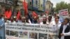 Coal miners protest against the poor working conditions after a coal mine collapsed in Quetta on May 6.