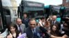 Armenia -- Transport and Communication Minister Gagik Beglarian answers reporters questions in Yerevan, 10 June, 2013