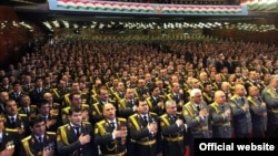 Сотрудники МВД Таджикистана.