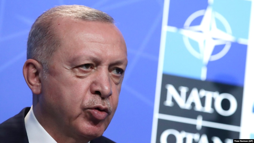 Turski predsednik Erdogan na samitu NATO-a u Briselu, 14. jun 2021.