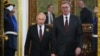 Predsednik Srbije Aleksandar Vučić sastao se u Kremlju sa ruskim predsednikom Vladimirom Putinom tokom obeležavanju 80. godišnjice pobede nad fašizmom, 9. maj 2025. 