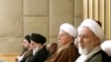 محمد یزدی (راست) و اکبر هاشمی رفسنجانی در پنجمین اجلاسیه مجلس خبرگان رهبری ایران