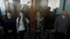Four Russian journalists have been sentenced to 5 1/2 years in prison for their links to the team of the late opposition leader Aleksei Navalny. (file photo)