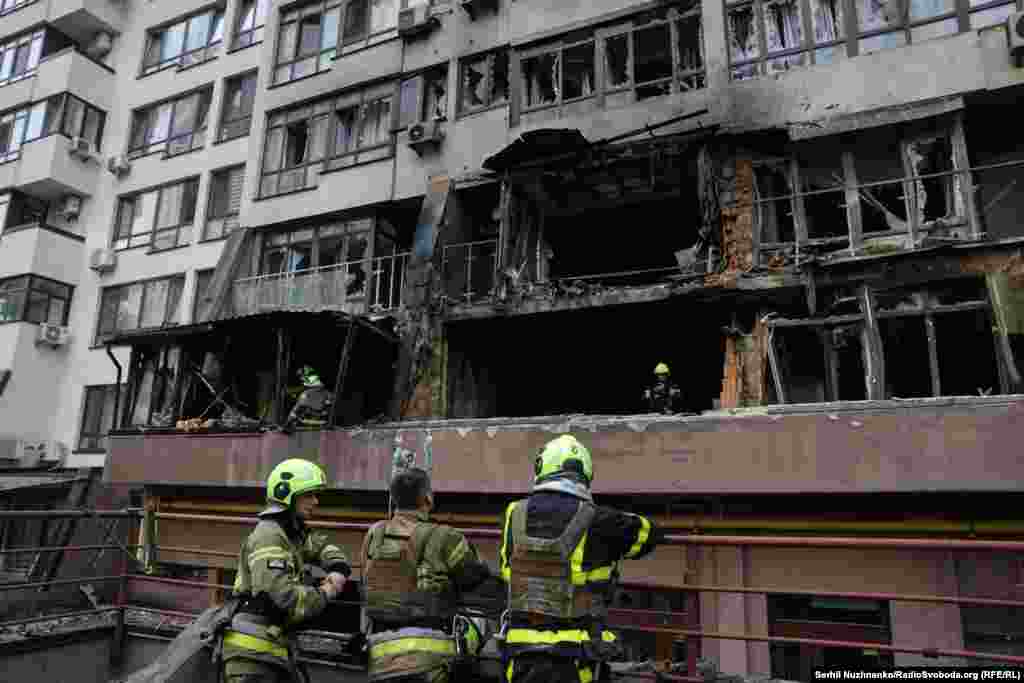 Elsewhere in Kyiv on July 21, another Shahed drone struck this residential block in the central Shevchenkivskiy district.