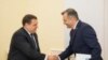 Premierul Ion Chicu și șeful misiunii Fondului Monetar Internațional pentru Moldova, Ruben Atoyan, Chișinău, 26 noiembrie 2019
