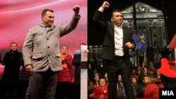 Lideri i VMRO DPMNE. NIkola Gruevski dhe lideri i LSDM-së, Zoran Zaev