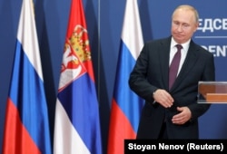 Президент Росії Владімір Путін. Белград, 17 січня 2019 року