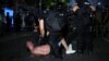 Arrestime në Beograd, pas përfundimit të protestës së studentëve.