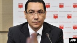 Premeirul român Victor Ponta joi la Bruxelles.