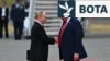Presidenti rus, Vladimir Putin, dhe presidenti amerikan, Donald Trump. Alaskë, 15 gusht 2025. 