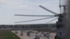 Расейскія верталёты Мі-8 перад вайсковым парадам у Маскве ў 2015 годзе. Ілюстрацыйнае фота