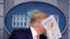Donald Trump la o conferință despre coronavirus la Casa Albă, Washington