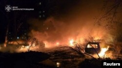 Місце удару російського безпілотника в Дніпрі, Україна, 9 квітня 2025 року