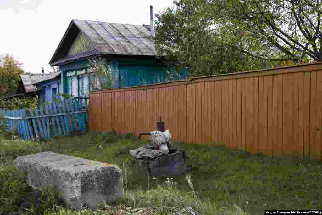 A water pump outside a house. &quot;The authorities prohibited drinking water from local wells but couldn&rsquo;t arrange supplies of clean water. A couple of months later, they took samples and said the local water was good enough to drink,&quot; says Ismagilova.