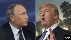 Володимир Путін і Дональд Трамп, комбіноване фото