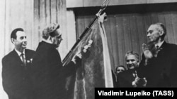 Урачыстае пасяджэньне ЦК КПБ і Вярхоўнага Савета БССР, прысьвечанае 50-годзьдзю БССР 