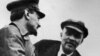 Орусия -- Лев Троцкий (солдо) менен Владимир Ленин. Москва, 1920-жылдын 1-январы. 