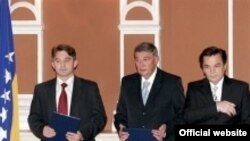 Članovi Predsjedništva: Željko Komšić, Nebojša Radmanović i Haris Silajdžić