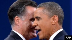  Barack Obama and Mitt Romney 