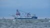 Российский трубоукладчик в Балтийском море у берегов Германии