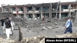 At least five people were killed when the truck bomb exploded on May 14 in Gardez.