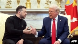 Владимир Зеленский и Дональд Трамп на встрече в Белом доме, 28 февраля 2025 года