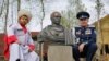 Cossacks Erect Bust Of Putin As A Roman Emperor