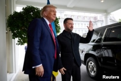 Президент США Дональд Трамп і президент України Володимир Зеленський зустрічаються в Білому домі, США, 18 серпня 2025 року