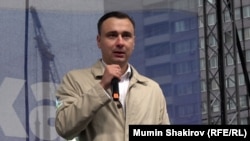 Иван Жданов на митинге на проспекте Сахарова 