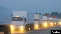 Convoiul în apropierea Moscovei