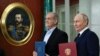 Russian President Vladimir Putin (right) and Iranian President Masud Pezeshkian attend a signing ceremony earlier this year for a partnership treaty after talks at the Kremlin in Moscow.