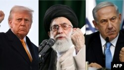 Дональд Трамп, аятолла Хаменеи, Биньямин Нетаньяху
