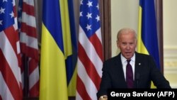 Джо Байден, тоді ще віцепрезидент, виступає в українському парламенті. Київ, 16 січня 2017 року