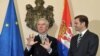 Pregovarač Srbije Borko Stefanović i medijator u dijalogu sa Kosovom Robert Cooper u Beogradu, oktobar 2011