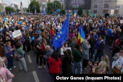 Марш «Адна дарога — Эўропа» ў Бухарэсьце 9 траўня