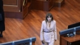 Albulena Haxhiu, kandidatja e Lëvizjes Vetëvendosje për kryetare të Kuvendit.