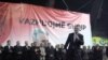 Претседателот на ДПА Мендух Тачи зборува на предизборен митинг во Тетово во март 2009 година