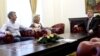 Претседателот Ѓорге Иванов на средба со професорите од Граѓанската иницијатива за поддршка на знаењето во високото образование, односно професорскиот контра-пленум. 
