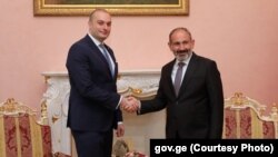მამუკა ბახტაძე და ნიკოლ ფაშინიანი. ერევანი, 2018 წლის 10 სექტემბერი