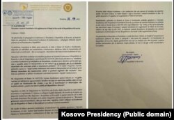 Letra që Osmani i dërgoi Deharit më 16 prill.