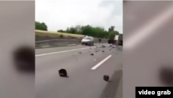 La locul accidentului din Ungaria