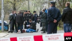 На месте убийства Олеся Бузины