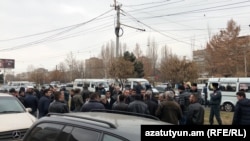Երթուղային գծերի վարորդները գործադուլ են անում, Երևան, 16-ը հունվարի, 2018 թ․ 